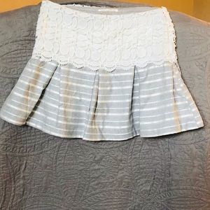NWOT Anthropologie Striped Mini Skirt Endless Rose